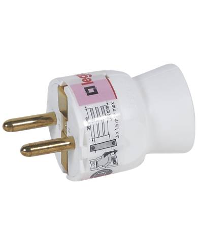 comprar Clavija 2P + T 10/16A Salida Recta Blanco 050187 Legrand de LEGRAND - Clavijas comprar Clavija 2P + T 10/16A Salida Recta Blanco 050187 Legrand de LEGRAND - Clavijas