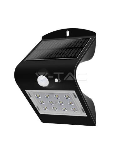 comprar Panel Led Solar 1,5W De Pared Negro V-Tac de V-TAC - Iluminacion comprar Panel Led Solar 1,5W De Pared Negro V-Tac de V-TAC - Iluminacion