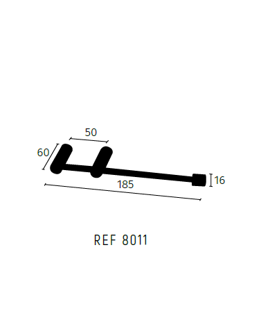 Portarrollos bi apoyo