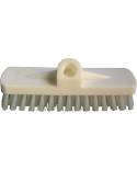 Cepillo de polyester, duro, corto y sin mango