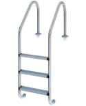 Escalera de piscina estandar AISI 304  en acero inoxidable