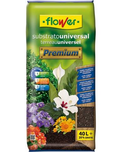 comprar Substrato Universal Premium. Bote de 40 litros + 20%. 4-80132 Flower de FLOWER - Cuidado plantas comprar Substrato Universal Premium. Bote de 40 litros + 20%. 4-80132 Flower de FLOWER - Cuidado plantas