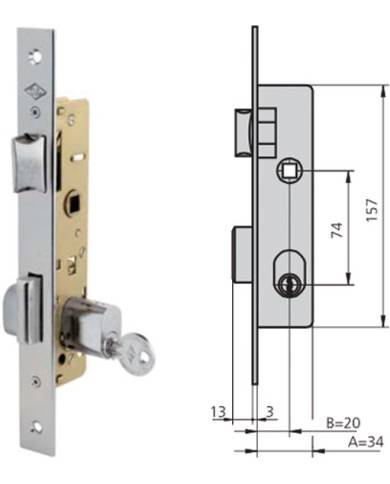 comprar Cerradura Embutir inox con picaporte y palanca. 1964/6 CVL de CVL - Cerraduras embutir comprar Cerradura Embutir inox con picaporte y palanca. 1964/6 CVL de CVL - Cerraduras embutir