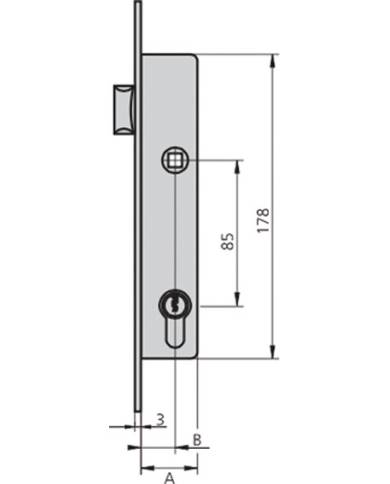 comprar Cerradura embutir inox solo picaporte. 1984T/25/6 CVL de CVL - Cerraduras embutir comprar Cerradura embutir inox solo picaporte. 1984T/25/6 CVL de CVL - Cerraduras embutir