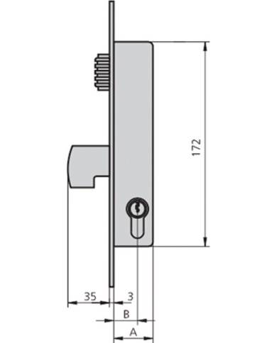 comprar Cerradura embutir inox con Rodillo vaivén regulable y palanca. 1990V-20/6 CVL de CVL - Cerraduras embutir comprar Cerradura embutir inox con Rodillo vaivén regulable y palanca. 1990V-20/6 CVL de CVL - Cerraduras embutir