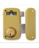 Cerradura sobreponer hierro esmaltado 5056-A/60D Lince
