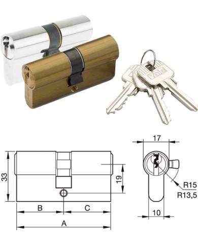 comprar Cilindro YL5 35x35 níquel leva corta. Y53535HNLC Yale de YALE - Cilindros comprar Cilindro YL5 35x35 níquel leva corta. Y53535HNLC Yale de YALE - Cilindros