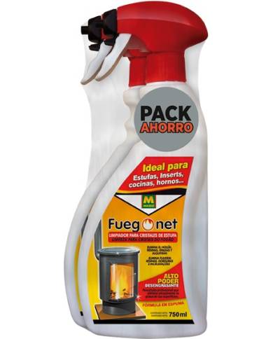 comprar Limpia estufas 750ml. Pack ahorro 2unidades. 231431N Fuegonet de FUEGO NET - Acesorios chimeneas