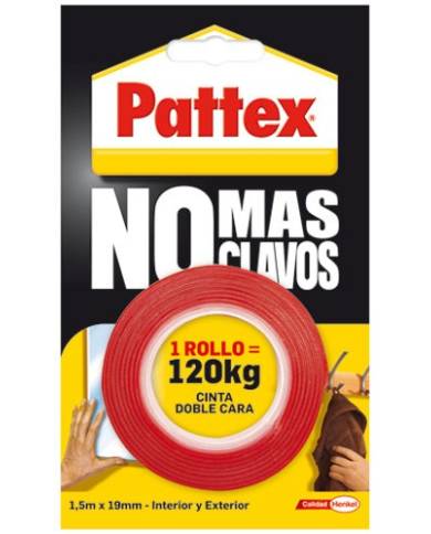 comprar Cinta de doble cara Pattex No + Clavos. 1403701 Pattex de PATTEX - Cintas adhesivas comprar Cinta de doble cara Pattex No + Clavos. 1403701 Pattex de PATTEX - Cintas adhesivas