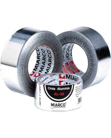 comprar Cinta Aluminio Al-30 50mm x 10m. Miarco de MIARCO - Cintas adhesivas comprar Cinta Aluminio Al-30 50mm x 10m. Miarco de MIARCO - Cintas adhesivas
