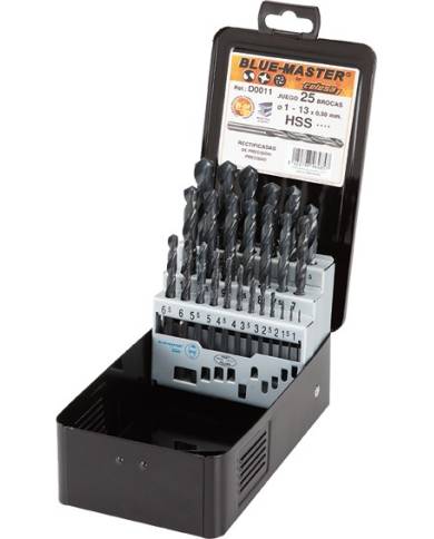 comprar Juego 25 brocas HSS BC2 Ø1-13x0.50mm. D0011 Blue-Master de BLUEMASTER - Herramienta de corte y abrasivos