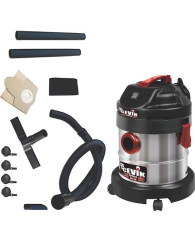 comprar Aspirador inox seco y húmedo 20 litros 1250W PRO 20X. CE-PRO20X Cevik de CEVIK - Aspiración