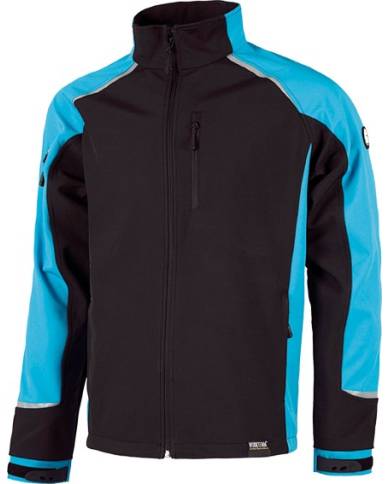 comprar Cazadora Workshell negra/azul Talla M. S9498 Workteam de WORKTEAM - Chalecos y cazadoras