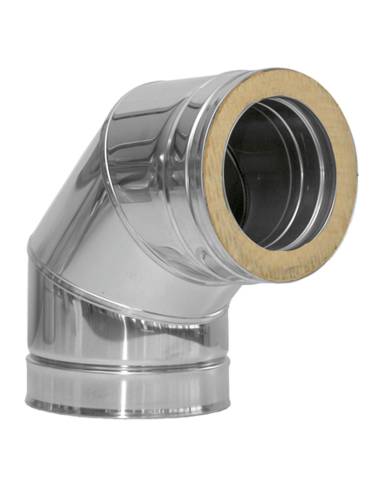 comprar Codo Inox 304 Ø150-90º Doble pared. Dinak de DINAK - Tubos humos doble pared