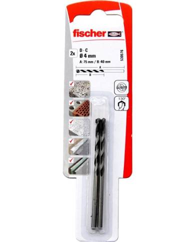 comprar Broca WIDIA EXTRA 4x75mm. Blister 2 unidades. 530576 Fischer de FISCHER - Brocas Y Coronas