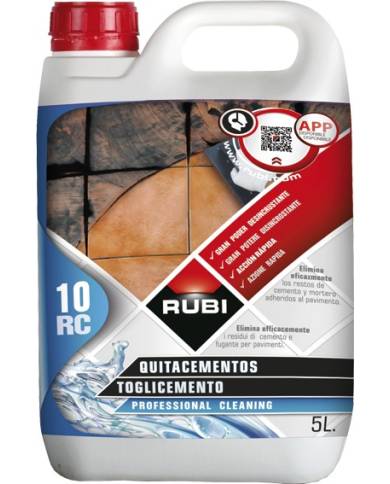 comprar Limpiador Quita Cementos RC10. Bote 5 litros. 22950 Rubi de RUBI - Limpiadores comprar Limpiador Quita Cementos RC10. Bote 5 litros. 22950 Rubi de RUBI - Limpiadores