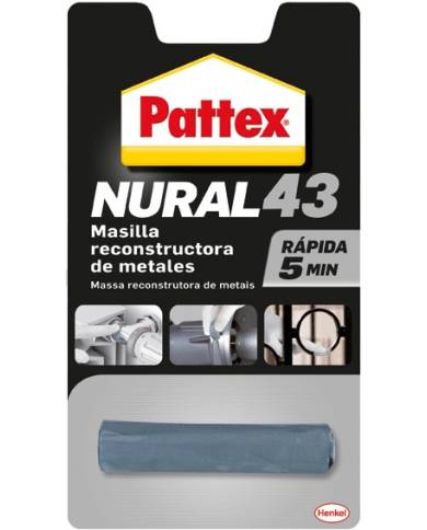 comprar Masilla reconstructora de metales Nural 43 48g. 1843791 Pattex de PATTEX - Colas y Adhesivos comprar Masilla reconstructora de metales Nural 43 48g. 1843791 Pattex de PATTEX - Colas y Adhesivos