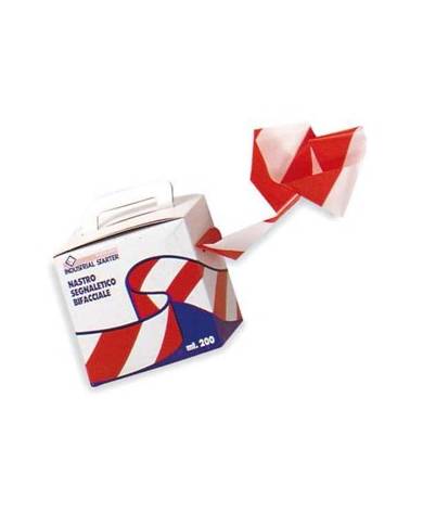 comprar Cinta baliza señalización 9300 de 200M. Blanca y Roja de STARTER - Covid-19
