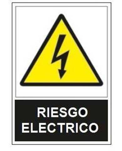 comprar Señal de Advertencia "Riesgo eléctrico" 40x30cm. JG de JG SEÑALIZACION - Señalización