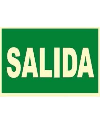 comprar Señal de Emergencia fotoluminiscente Texto "Salida" 297x210mm. JG de JG SEÑALIZACION - Señalización