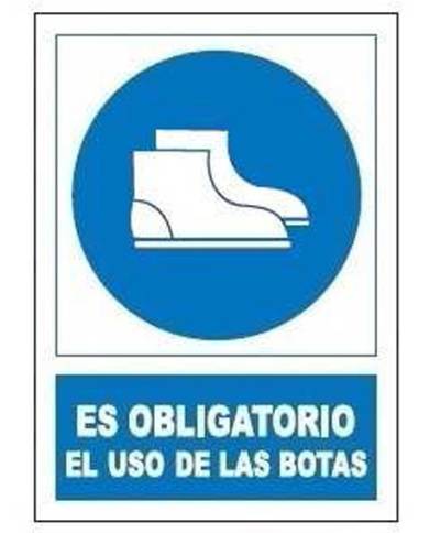 comprar Señal de Obligación "Uso obligatorio de botas" 40x30cm. JG de JG SEÑALIZACION - Señalización