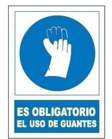 comprar Señal de Obligación "Uso Obligatorio de guantes" 40x30cm. JG de JG SEÑALIZACION - Señalización