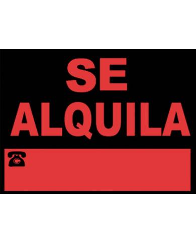 comprar Cartel "Se alquila" 40x30cm. JG de JG SEÑALIZACION - Señalización