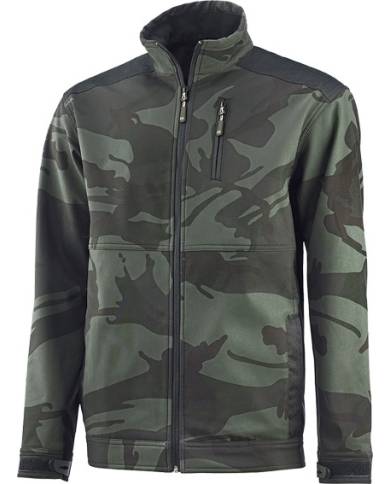 comprar Cazadora softshell Kamaleon verde camuflaje. 3894 Juba de JUBA - Chalecos y cazadoras