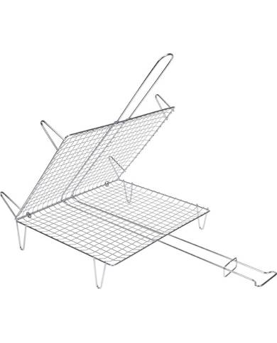 comprar Parrilla doble abombada acero zincado 40x45x17.5cm. 2593 Sauvic de SAUVIC - Barbacoas