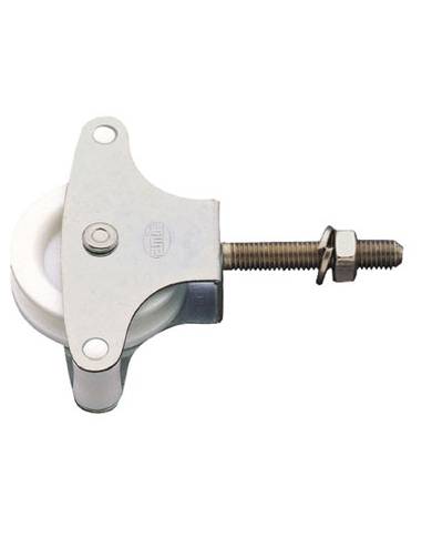 comprar Polea para tendederos acero y roldana de plástico Ø39mm M6 x 40mm con tornillo y guias. Mod. 1 de AMIG - Accesorios