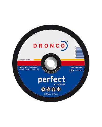 comprar Disco corte metal A24R 230x3.0x22.2mm. A24R-230 Dronco de DRONCO - Discos corte y desbaste comprar Disco corte metal A24R 230x3.0x22.2mm. A24R-230 Dronco de DRONCO - Discos corte y desbaste