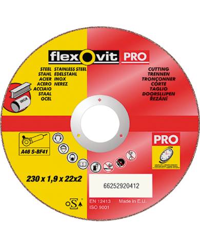 comprar Disco inox 230x1.9x22mm. A46SBF41 FlexOvit de FLEXOVIT - Discos corte y desbaste comprar Disco inox 230x1.9x22mm. A46SBF41 FlexOvit de FLEXOVIT - Discos corte y desbaste