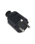 Clavija 1144 Ttl Goma Negro Ip44 16A/250