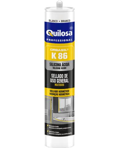 comprar Silicona Orbasil K-86 Sellado de Uso General Silicona Ácida 300ml. Quilosa de QUILOSA - Siliconas y masillas
