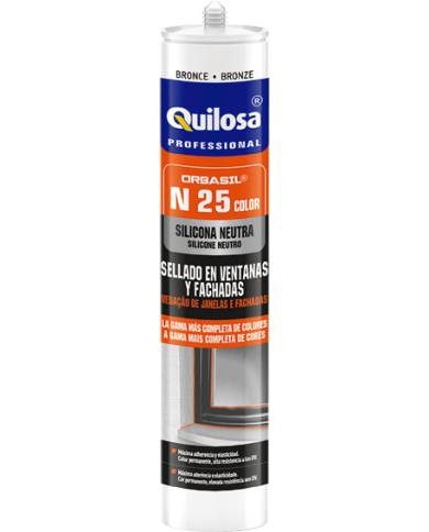 comprar Orbasil N-25 Color Silicona neutra para construcción 300ml Verde musgo (RAL:6009). Quilosa de QUILOSA - Siliconas y masillas