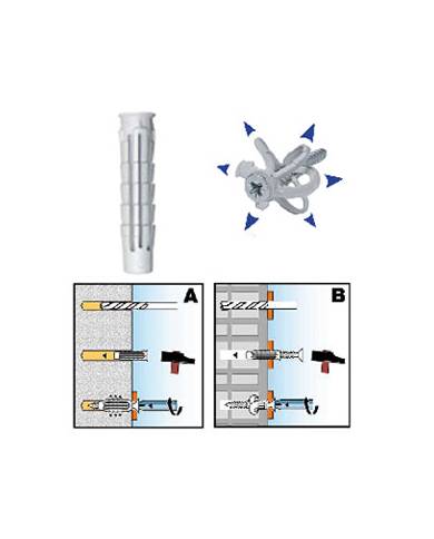 comprar Taco de expansión Nylon Poliamida 6 T6 14X70. Norma de NORMA - Plásticos comprar Taco de expansión Nylon Poliamida 6 T6 14X70. Norma de NORMA - Plásticos