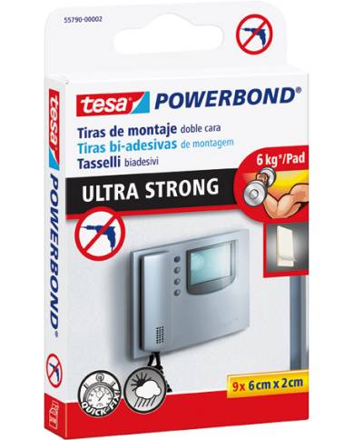 comprar Cinta de doble cara Ultrastrong 55790 - 6x2cm (9 unidades) de TESA-TAPE - Cintas adhesivas comprar Cinta de doble cara Ultrastrong 55790 - 6x2cm (9 unidades) de TESA-TAPE - Cintas adhesivas