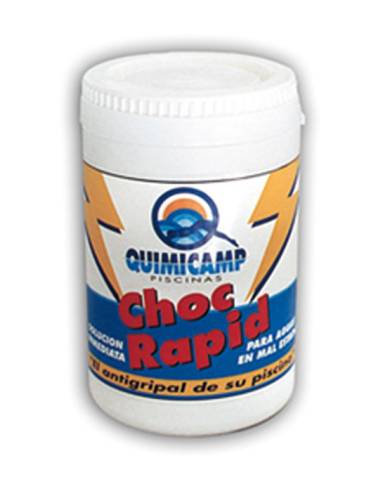 comprar 1 bote Choc Rapid para aguas verdes 500 gr. 202501 Quimicamp (Precio por bote. Venta en packs de 12 botes) de QUIMICAMP - Químicos para piscinas comprar 1 bote Choc Rapid para aguas verdes 500 gr. 202501 Quimicamp (Precio por bote. Venta en packs de 12 botes) de QUIMICAMP - Químicos para piscinas