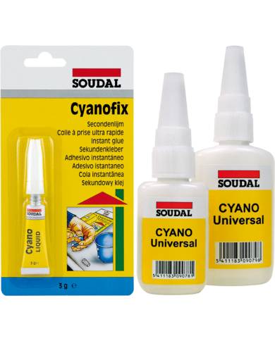 comprar Adhesivo Instantaneo Cyano Universal 03 gr de SOUDAL - Inicio