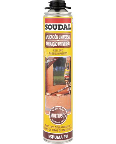 comprar Espuma de poliuretano con pistola 750 ml. Saudal de SOUDAL - Inicio