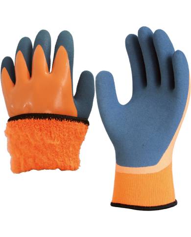 comprar Par de Guantes de látex impermeable con forro antifrío Thermofoam. G308 Safetop (Venta en packs de 12 pares) de SAFETOP - Guantes