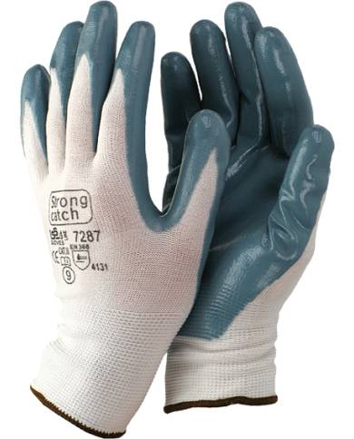 comprar Par de Guantes de nylon y nitrilo Strong Catch. 7287 Issaline (Venta en packs de 12 pares) de STARTER - Guantes