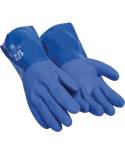 Par de Guantes de nylon y PVC con velcro para jardinería. H5140V Juba (Venta en packs de 12 pares)