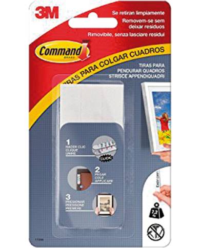 comprar Tiras Adhesivas grandes Command en blanco o negro 17206 (8 piezas). 3M de 3M - Cintas adhesivas comprar Tiras Adhesivas grandes Command en blanco o negro 17206 (8 piezas). 3M de 3M - Cintas adhesivas
