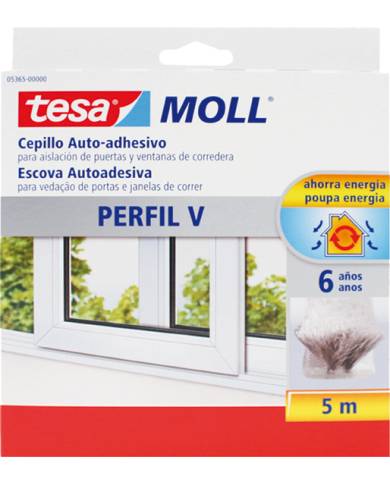 comprar Cepillo auto-adhesivo para el aislamiento de puertas ventanas. Perfil V. Tesa de TESA-TAPE - Cintas adhesivas comprar Cepillo auto-adhesivo para el aislamiento de puertas ventanas. Perfil V. Tesa de TESA-TAPE - Cintas adhesivas