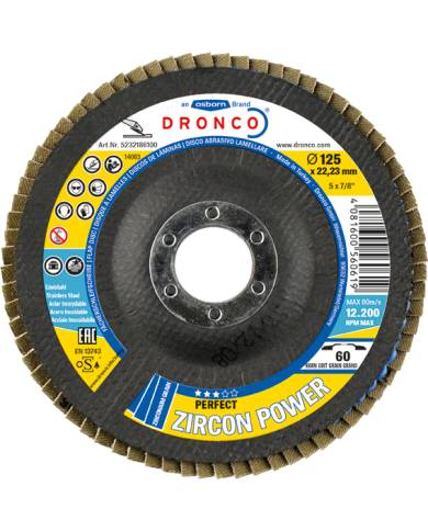comprar Disco ZIRCON POWER 115x22mm GR60. 5231386100 Dronco de DRONCO - Discos corte y desbaste comprar Disco ZIRCON POWER 115x22mm GR60. 5231386100 Dronco de DRONCO - Discos corte y desbaste
