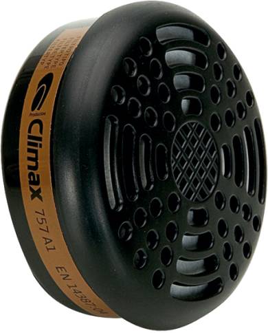 comprar 1 Filtro 752 A1 para Mascarilla 762 y 820 contra ontra gases y vapores de compuestos químicos. Climax de CLIMAX - Respiratoria