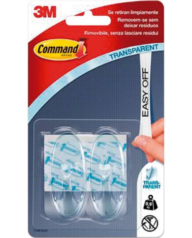 comprar Gancho sujeta cables transparente Command (2 Ganchos + 4 Tiras). 17091 3m de 3M - Cintas adhesivas comprar Gancho sujeta cables transparente Command (2 Ganchos + 4 Tiras). 17091 3m de 3M - Cintas adhesivas