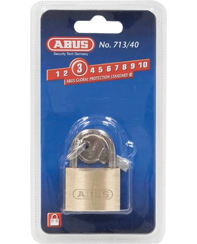 comprar Candado latón arco normal 713 blíster 40mm. 40B Abus de ABUS - Candados