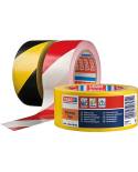 Cinta de señalización adhesiva rayada 50mm x 66m. JG
